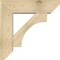 Ekena Millwork Westlake Slat Rough Sawn Bracket w/ Offset Brace, Douglas Fir, 8"W x 28"D x 28"H BKT0806X28X28WTL06RDF - alternate 2